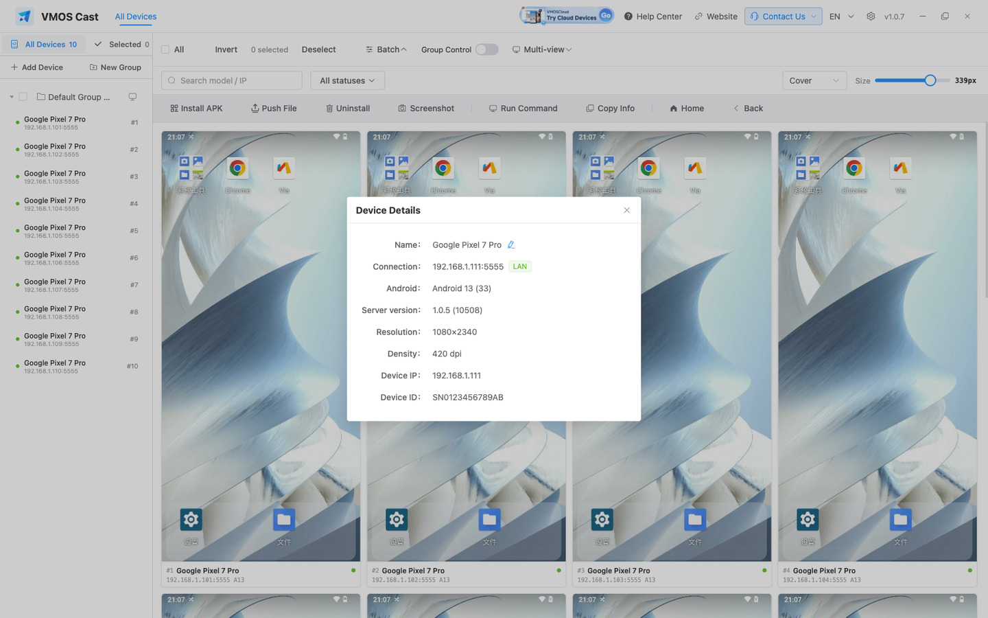 Device details